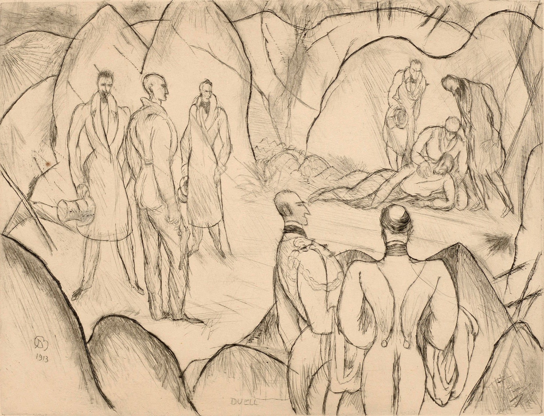 Albert Bloch, Duell (Duel), 1913