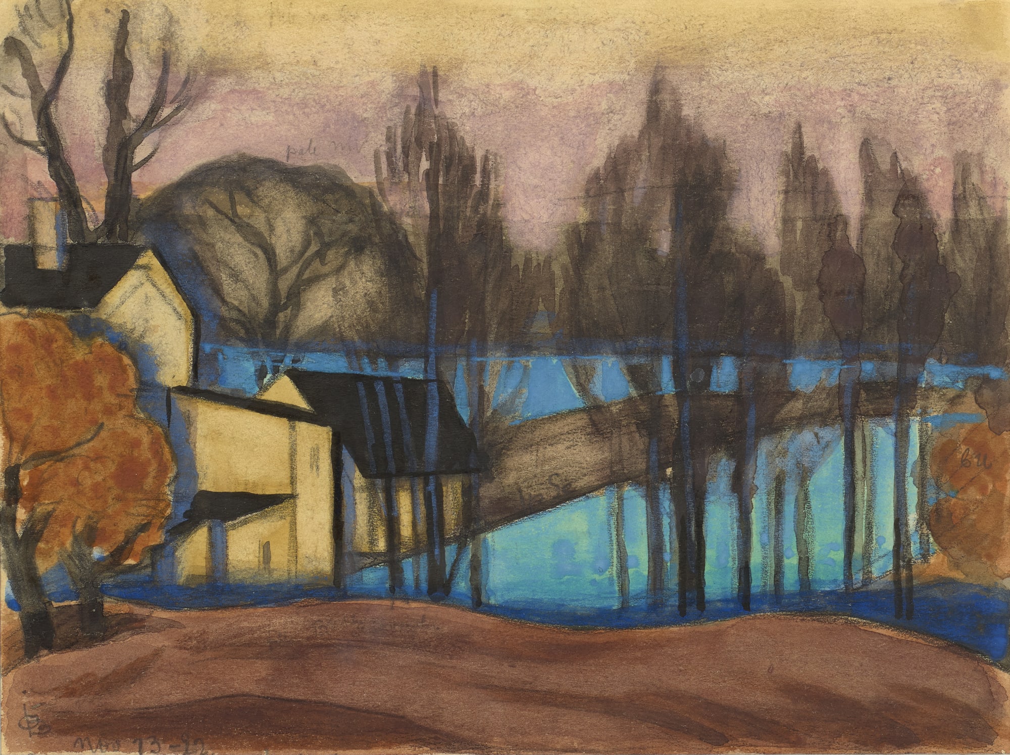 Oscar Bluemner, Chasta View, Irvington, New Jersey, 1922