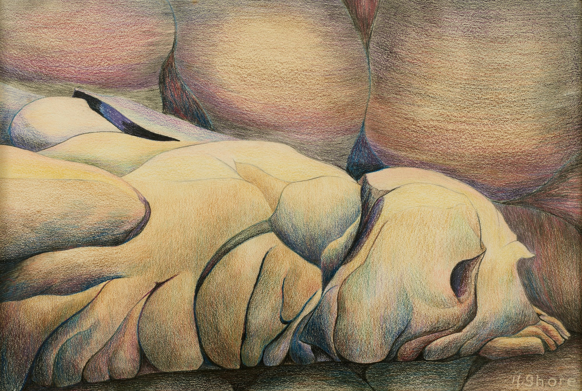 Henrietta Shore, Rocks, Point Lobos, c. 1930