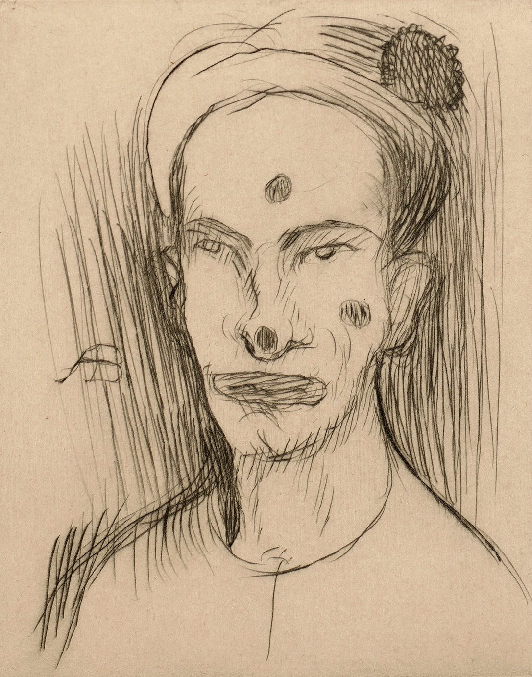 Albert Bloch, Clown's Head I, 1910