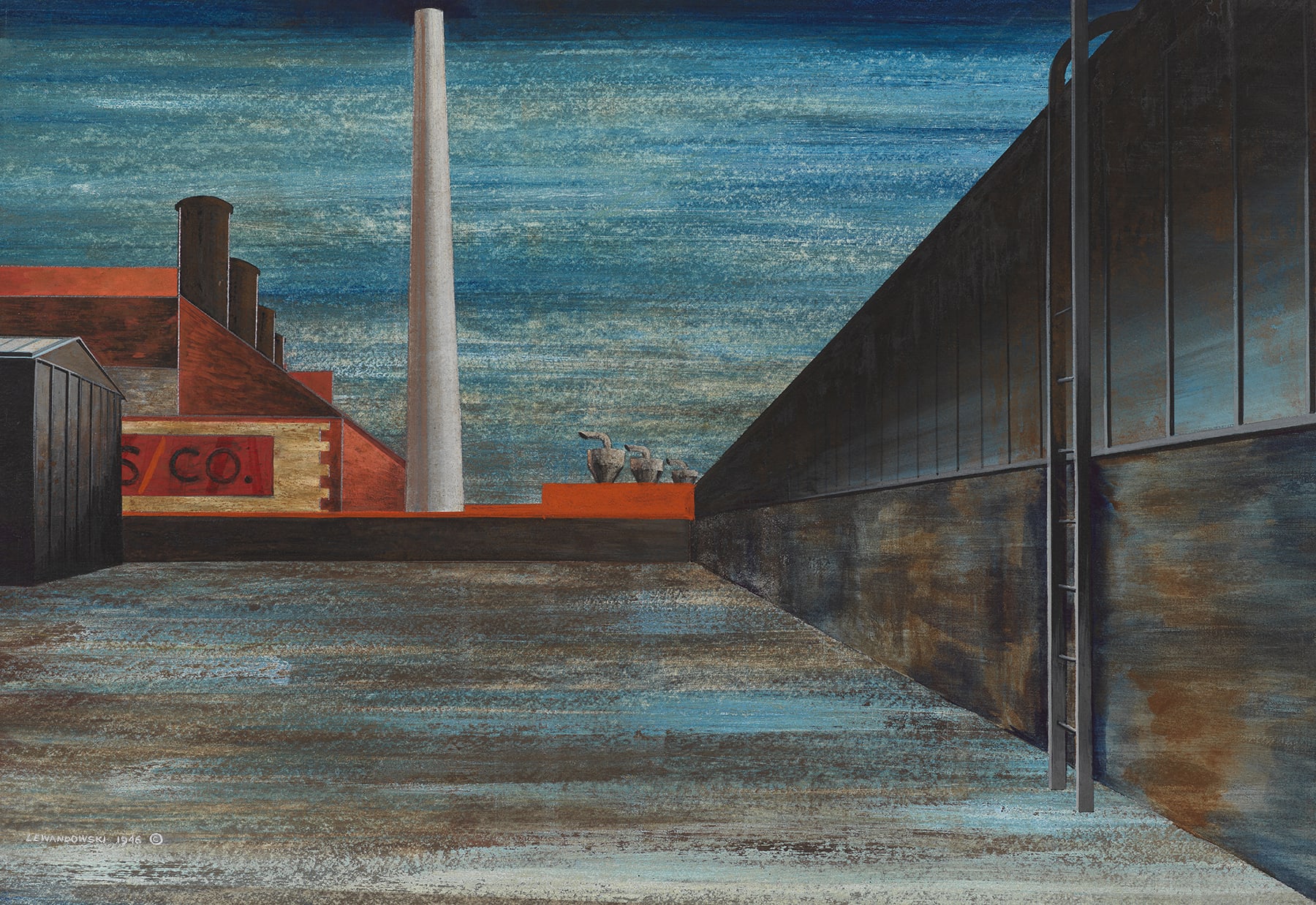 Edmund Lewandowski, White Stack, 1946