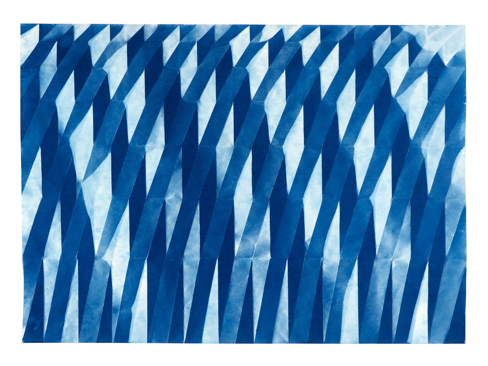 Fritz Horstman, Folded Cyanotype 269, 2023