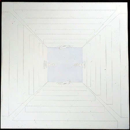 Claudio Parmiggiani Sans titre Crayon et tempera sur toile 156 x 156 cm 61 3/8 by 61 3/8 in.