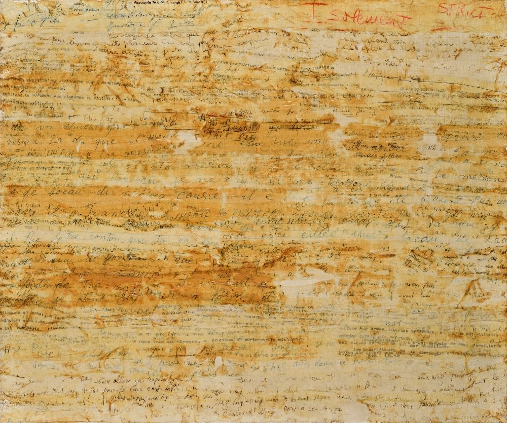 Gil Joseph Wolman Sans titre (Isolement strict) art scotch sur toile 45,9 x 54,8 cm 23 1/8 by 19 in.