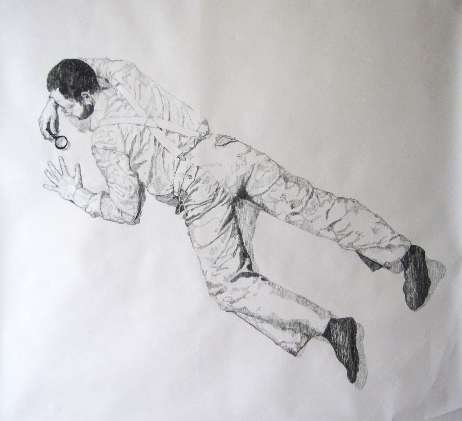 Maya Zack Sans titre (Surface) mine de plomb sur papier 133 x 147 cm