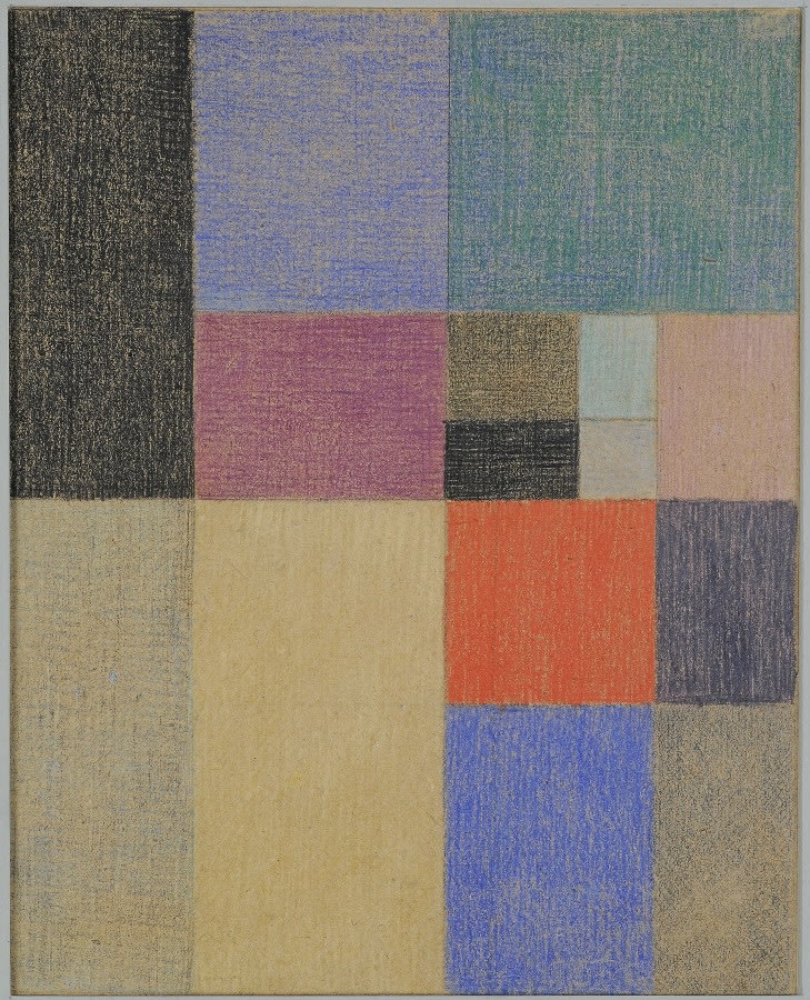 Sophie Taeuber-Arp Composition verticale - horizontale crayon et crayons de couleur 23 x 18 cm 14 by 12 1/4 in.