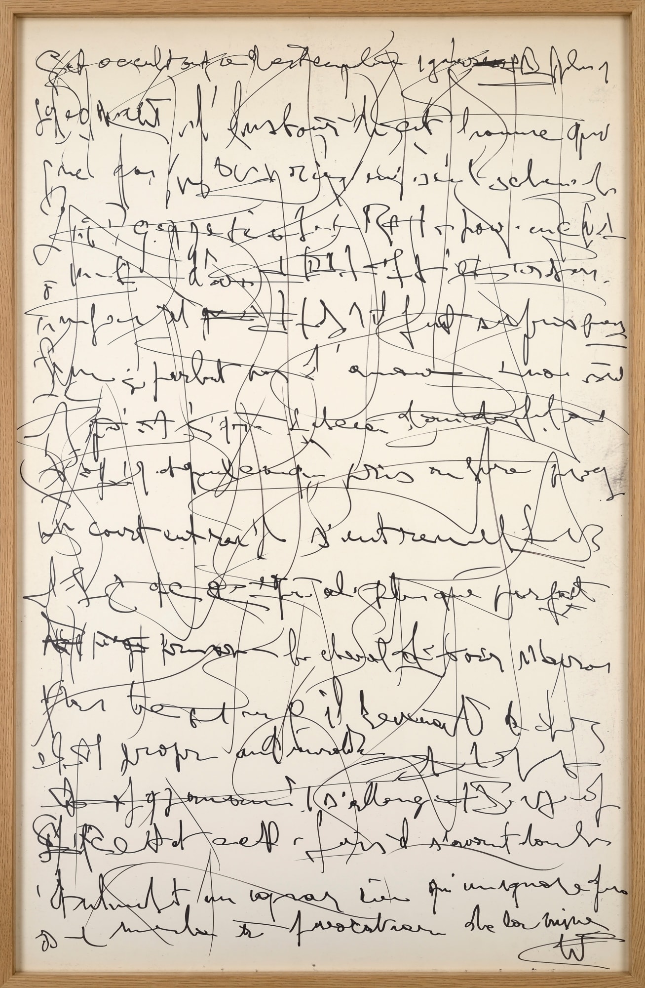 Gil Joseph Wolman Sans titre (provocation de la mine) feutre sur papier 100 x 65 cm