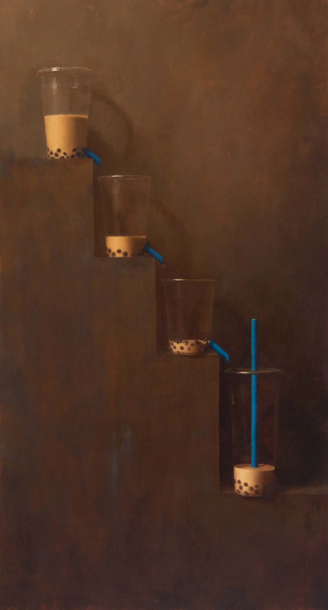 Ya Chin Chang, Vanitas Gravitas - Bubble Tea Clepsydra (Water Clock), 2021