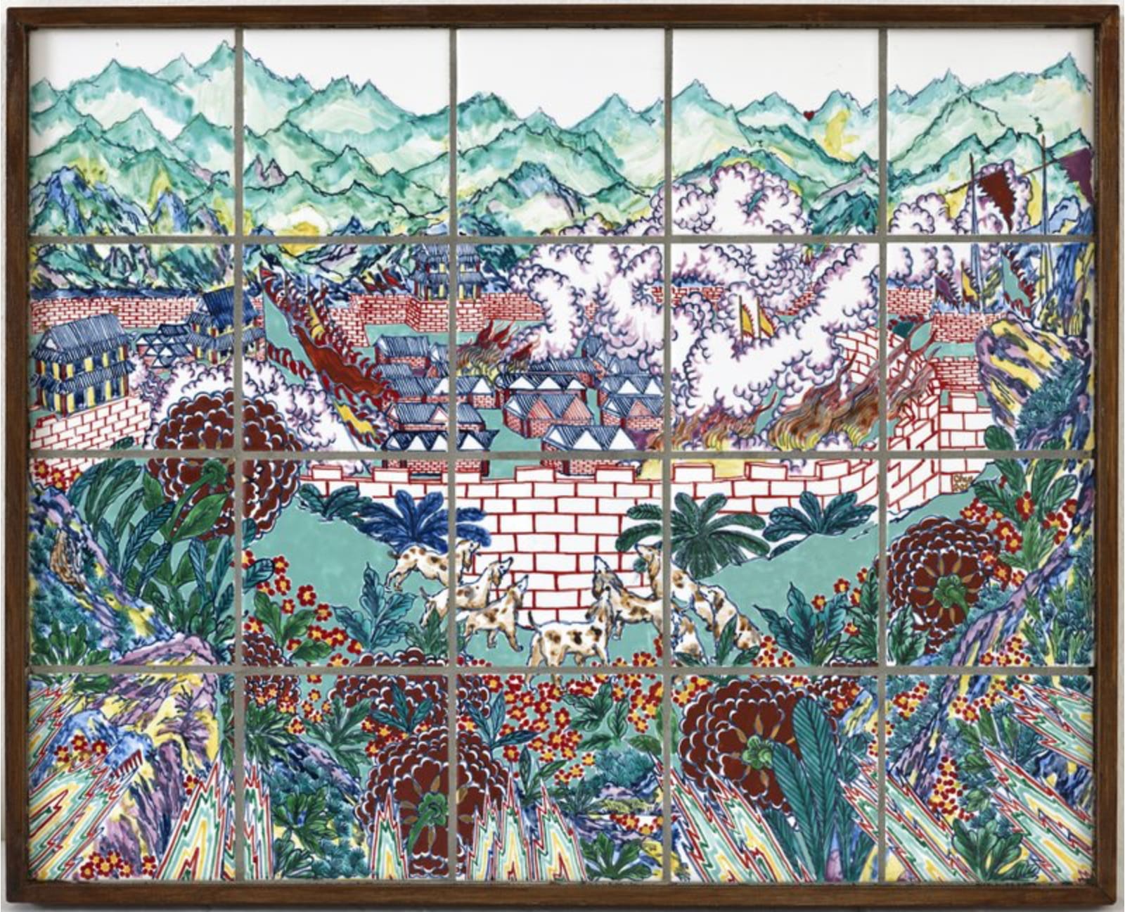 Casey Chen, Military maneuvers 7 (after Rousseau), 2025