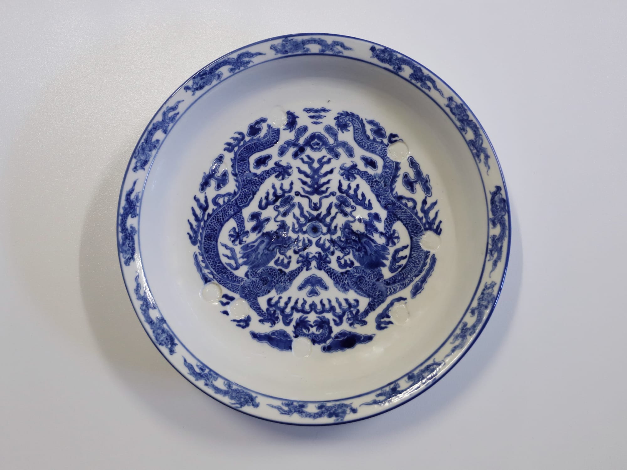 Casey Chen, Blue & White Dish, 2021