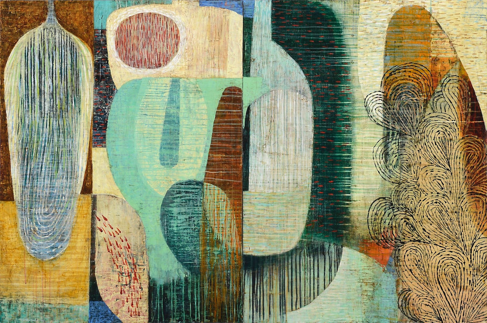 Claire B Cotts, Luna Moth (Diptych)