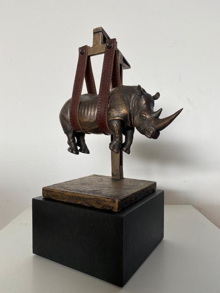 Stefano Bombardieri, Il Peso del Tempo Sospeso / Rino mini, 2020