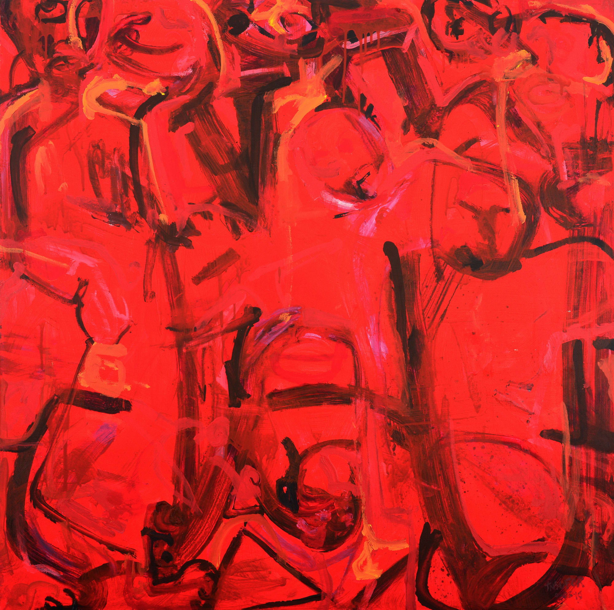 Anthony Nsofor, Casualties of an orgy session, 2019