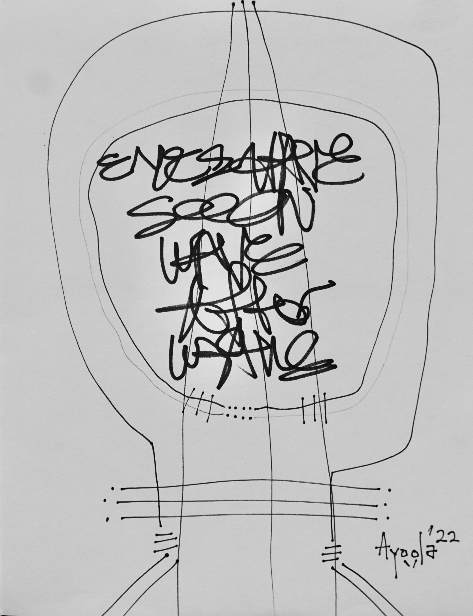 Ayoola Gbolahan, Self Portrait 11, 2023