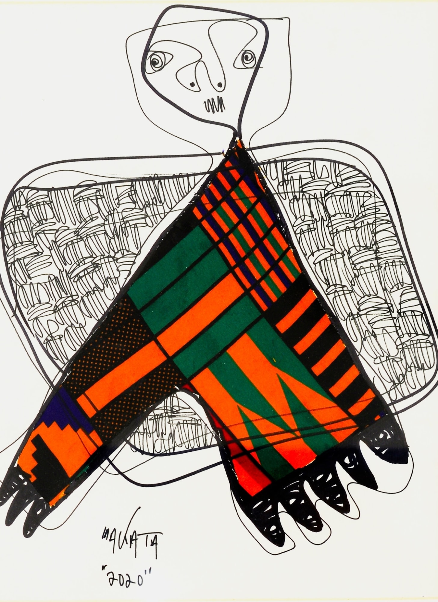 Obinna Makata, Poetic of lines no 21, 2020