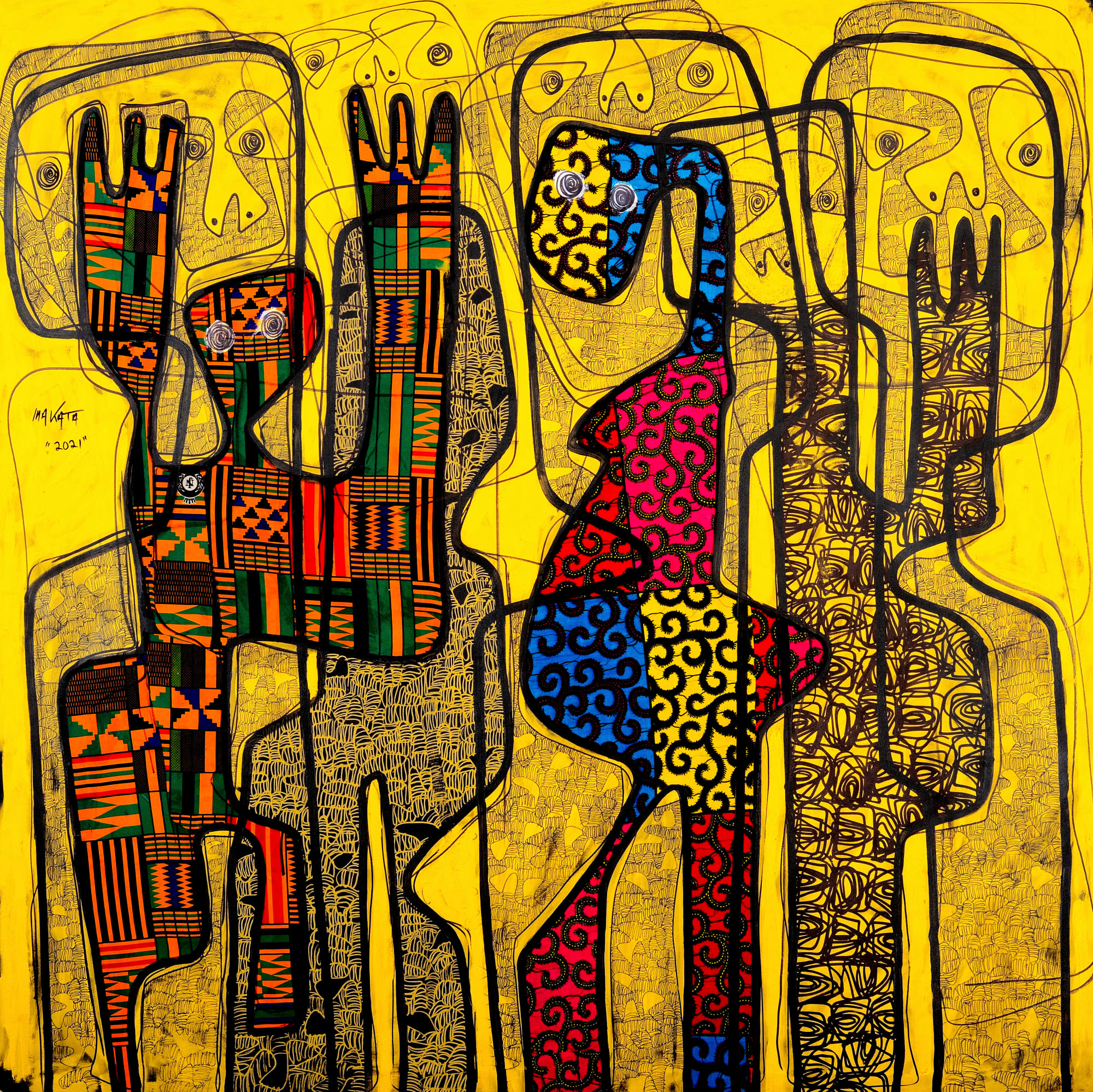 Obinna Makata, All that glitters IV, 2012