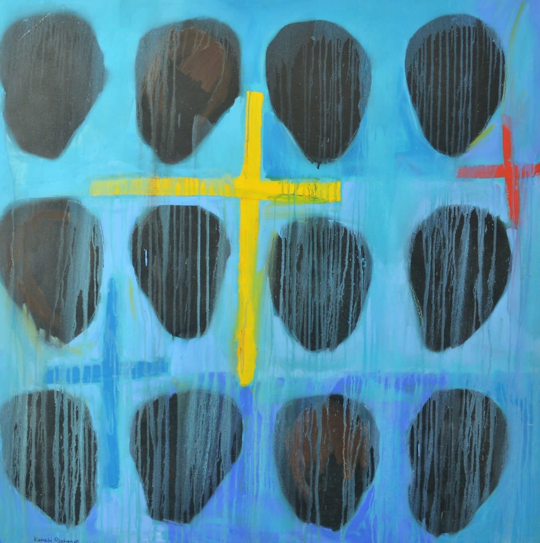 Kainebi Osahenye, Washed away (yellow cross), 2016