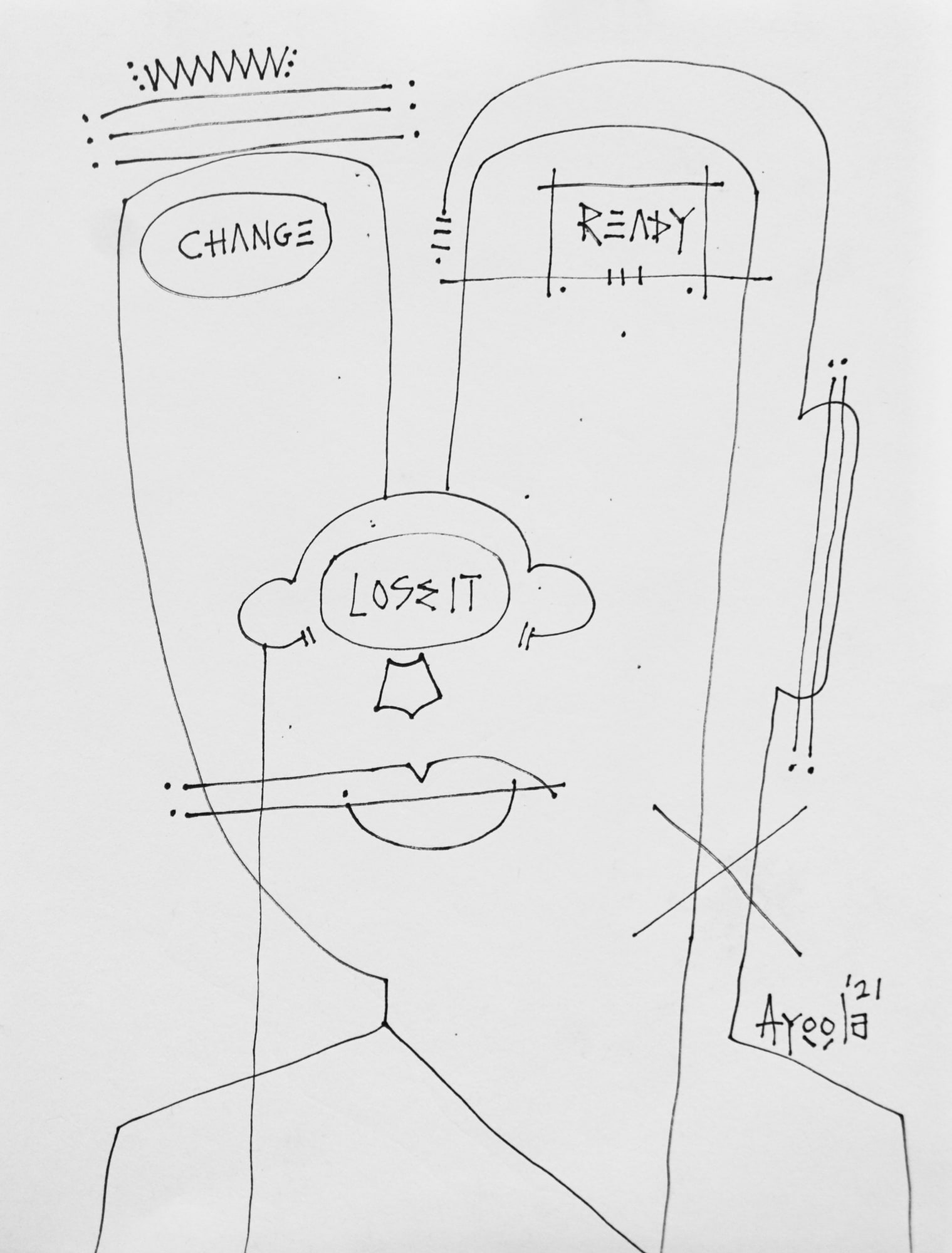 Ayoola Gbolahan, Self Portrait 22, 2023