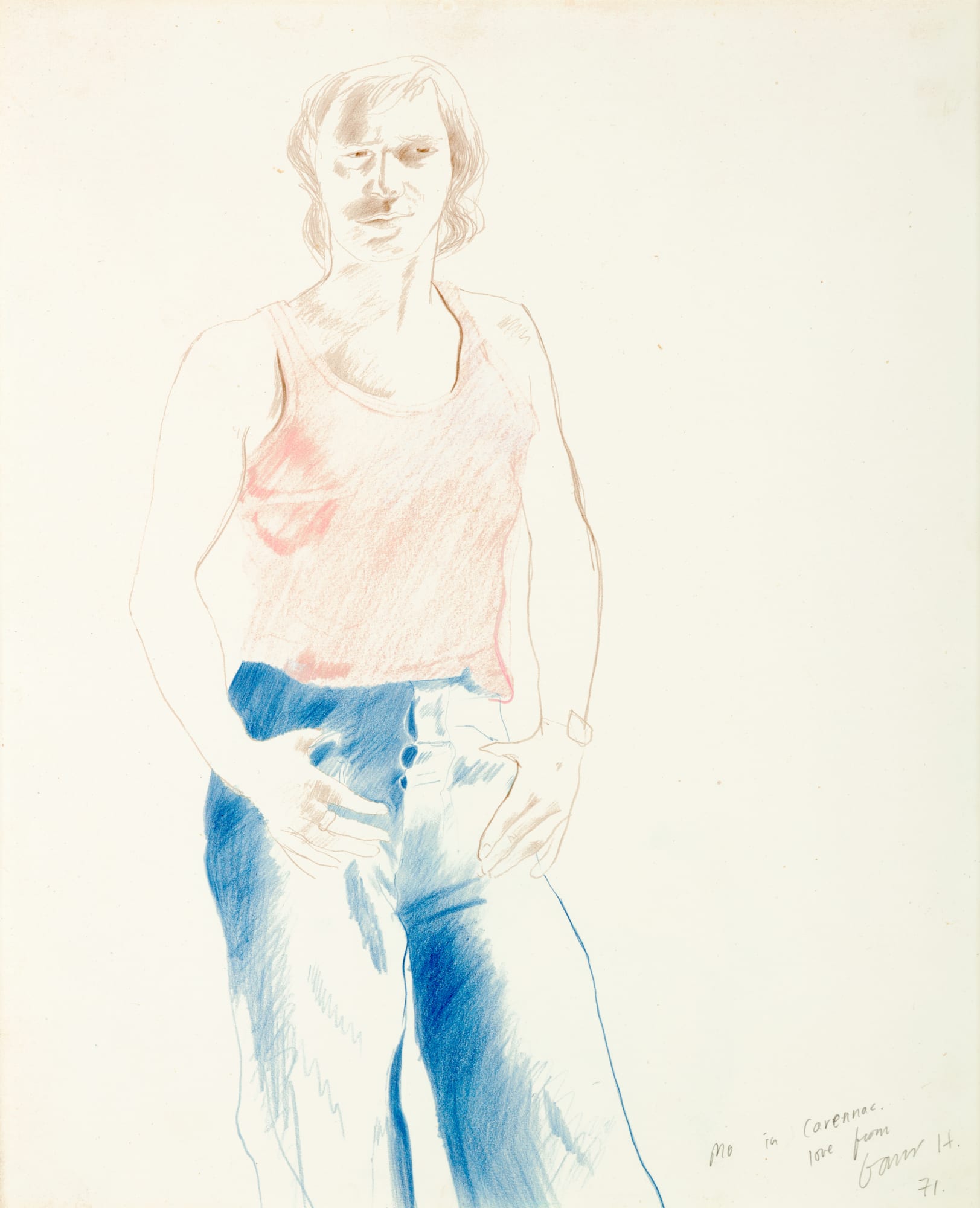 David Hockney, Mo in Carennac, 1971