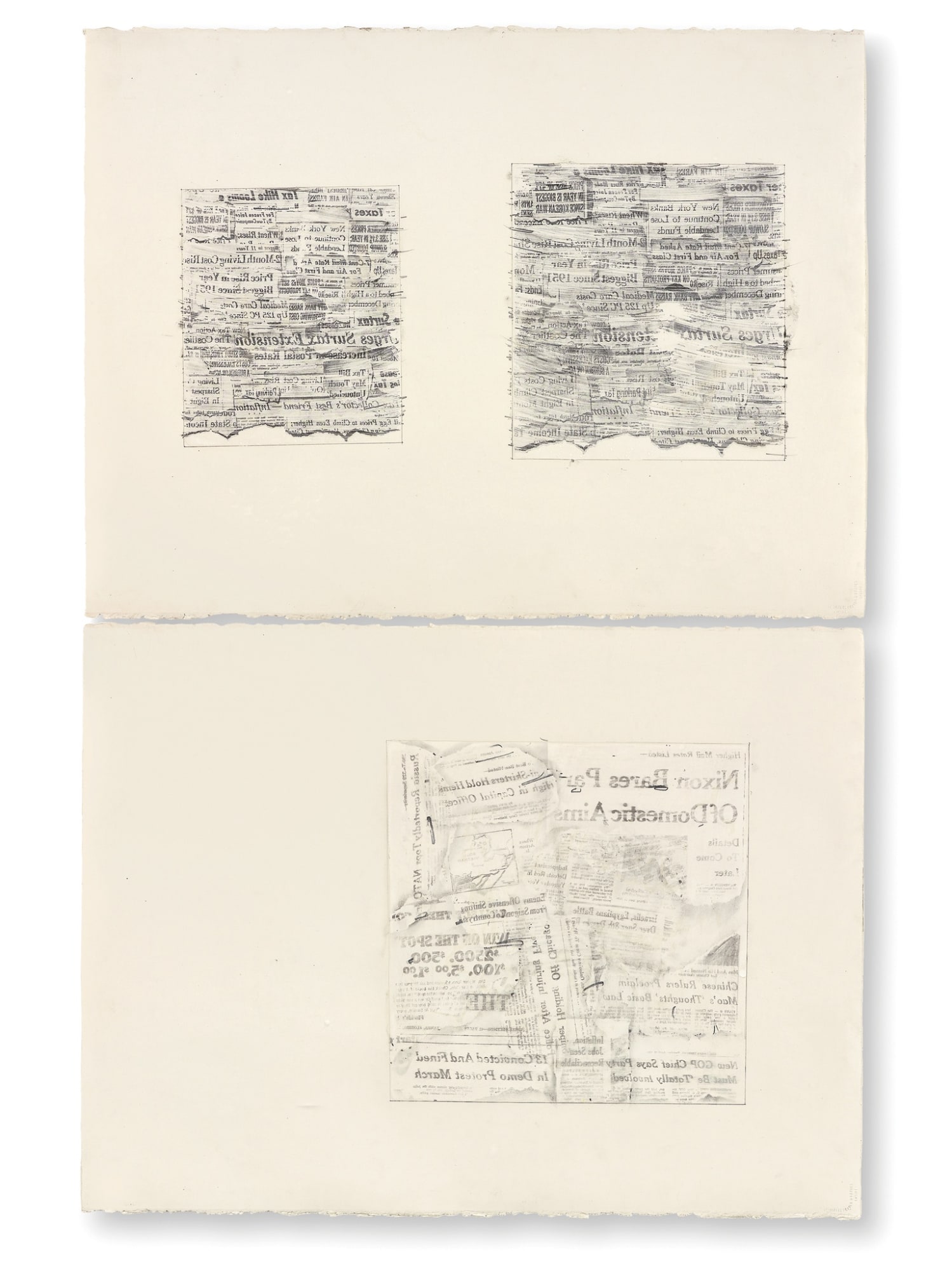 Works - Robert Rauschenberg, Transfer Drawings from the 1950s and 1960s ...