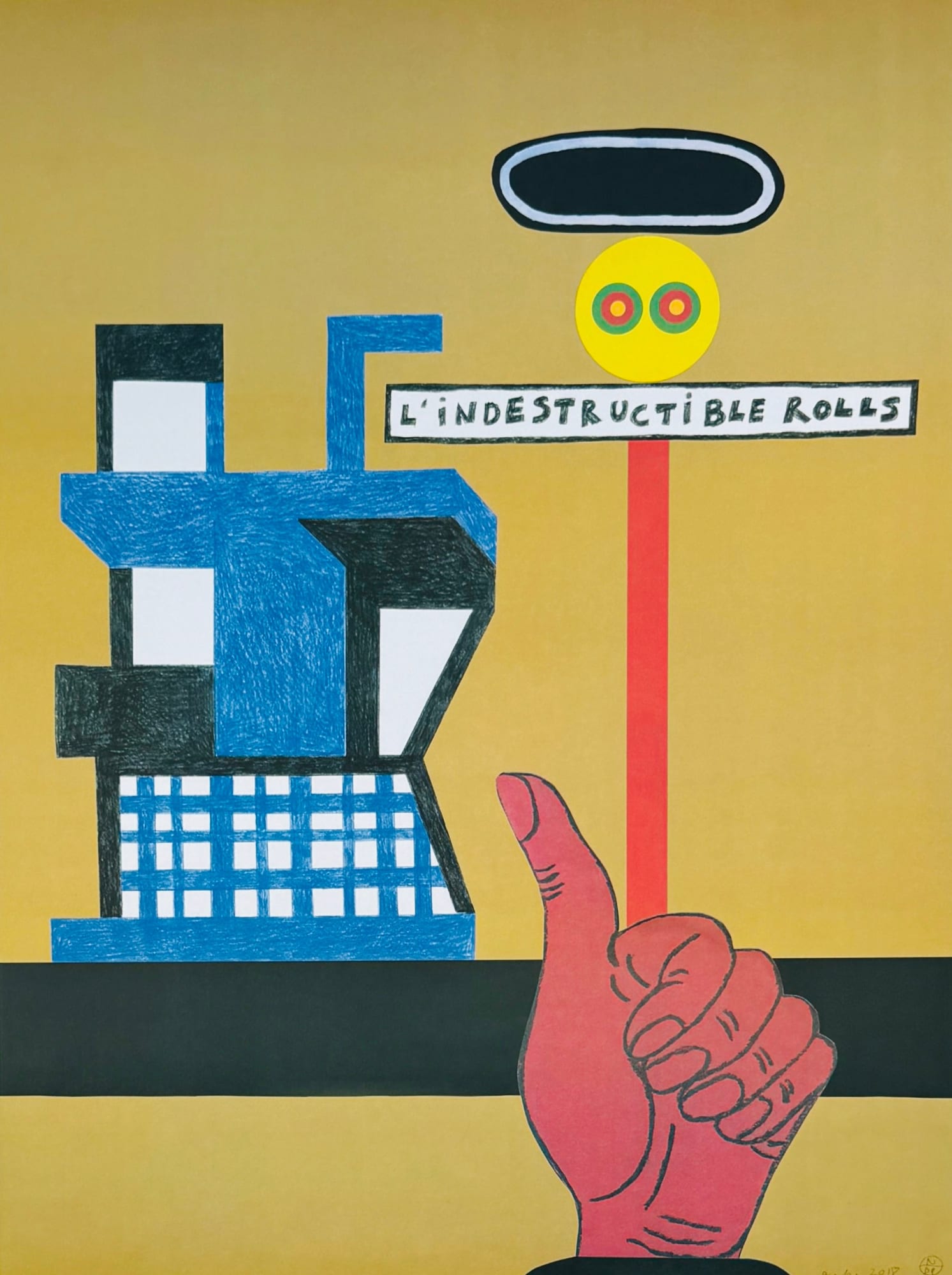 Nathalie Du Pasquier, Manifesto L'Indestructible Rolls, 2018