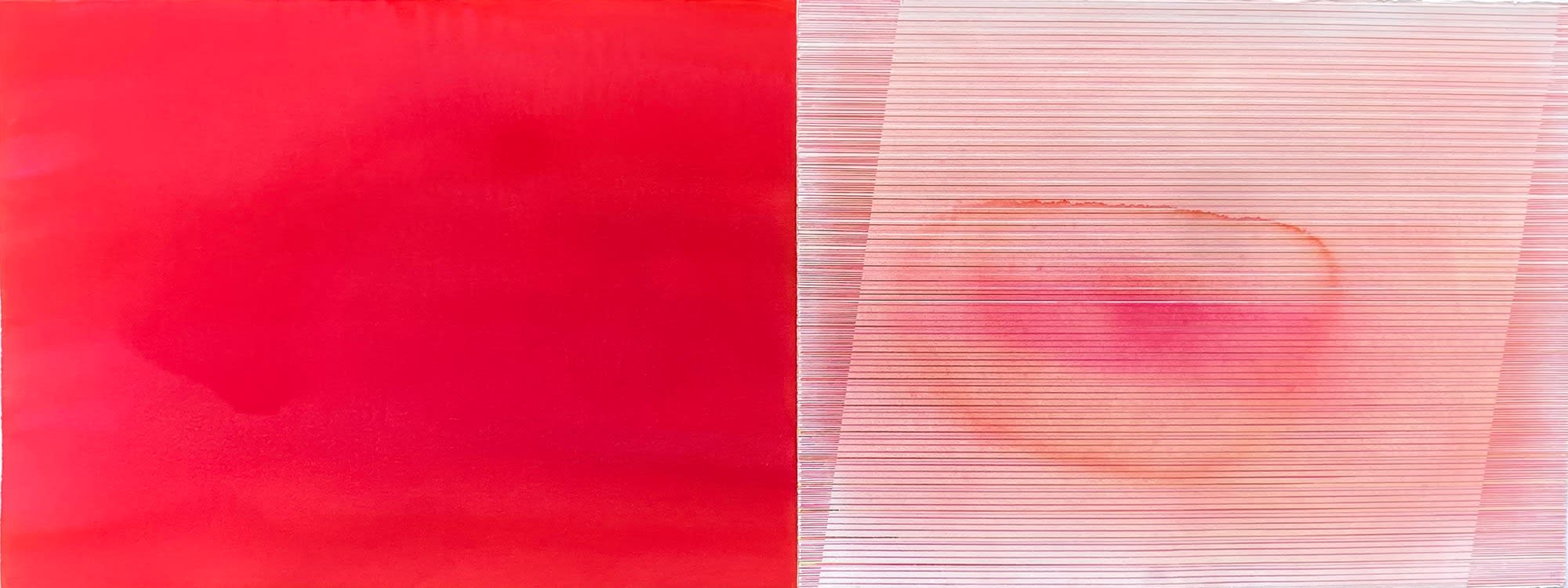 Helen Ireland, Cadmium Scarlet / Opera Pink Landscape, 2023