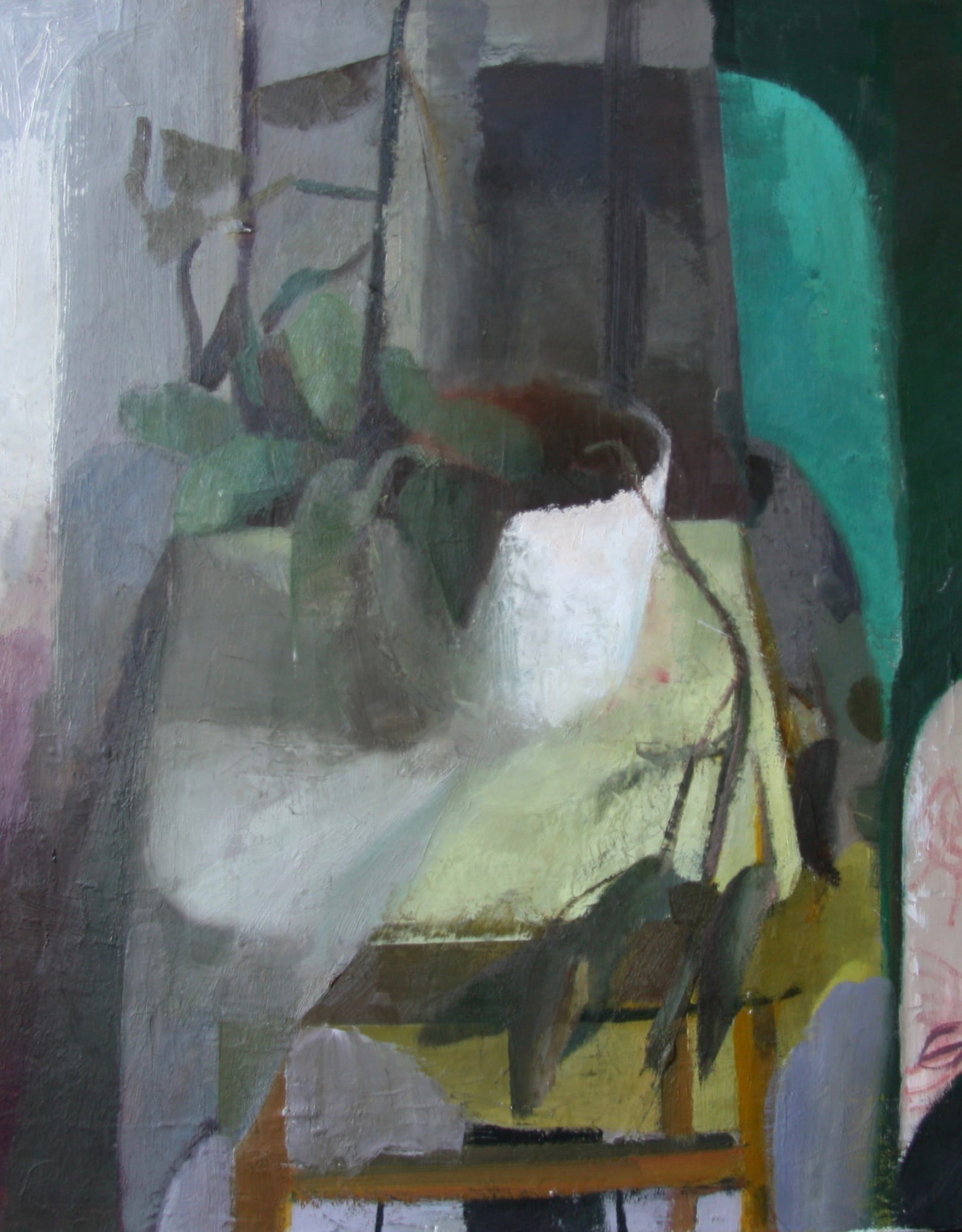 Clare Haward, Still Life with Yellow Stool , 2022