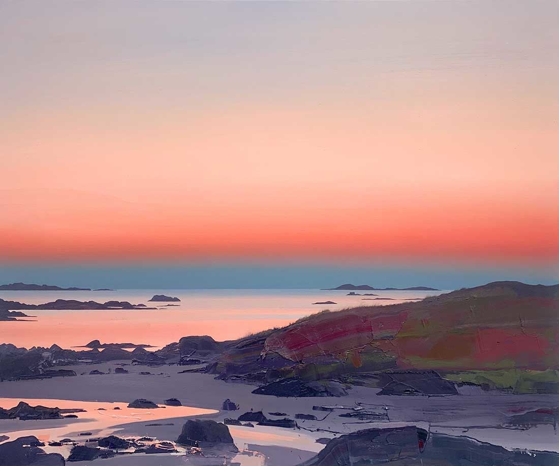 Chris Bushe RSW, Evening Glow, the Ross of Mull