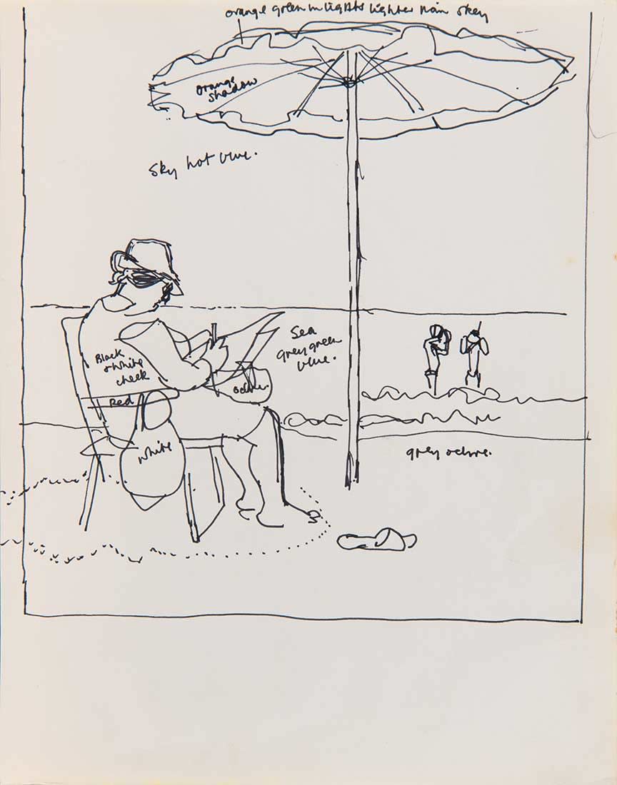 Alberto Morrocco OBE (1917-1998), Taking Notes