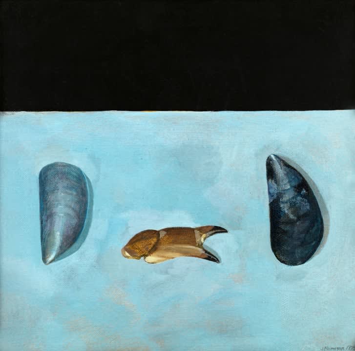 James Fairgrieve RSA RSW, Claw and Mussels , 1975