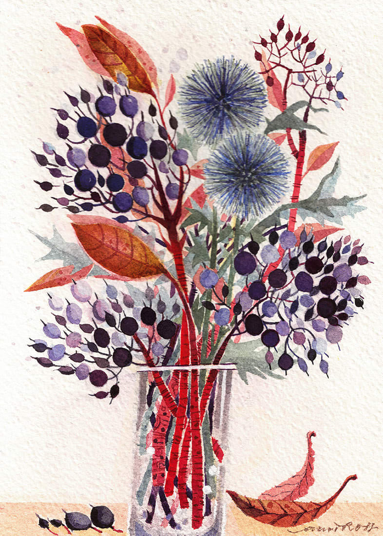 Ann Ross RSW, Dried Blooms and Berries (49)