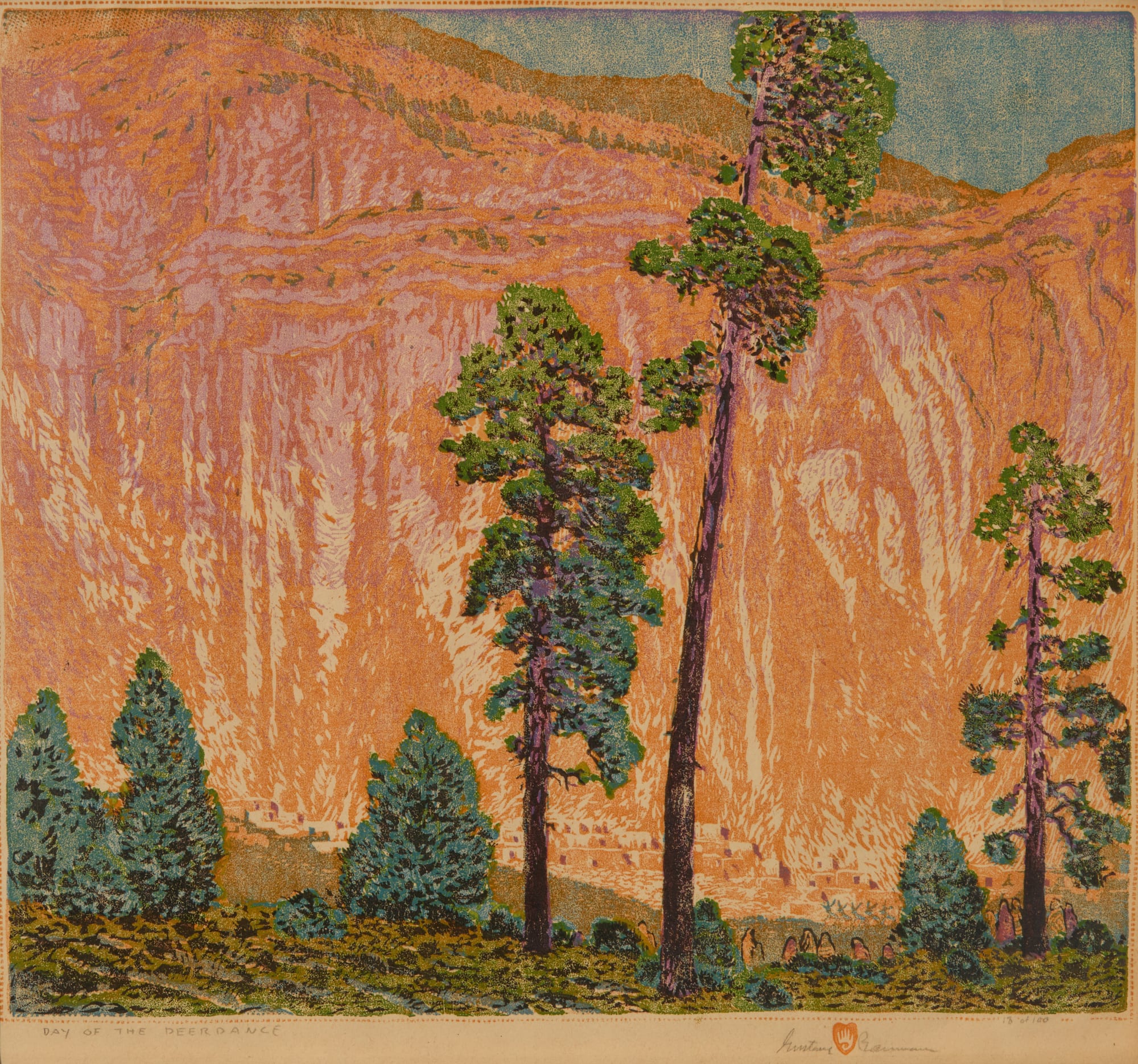 Gustave Baumann, Day of the Deer Dance, d. 1919