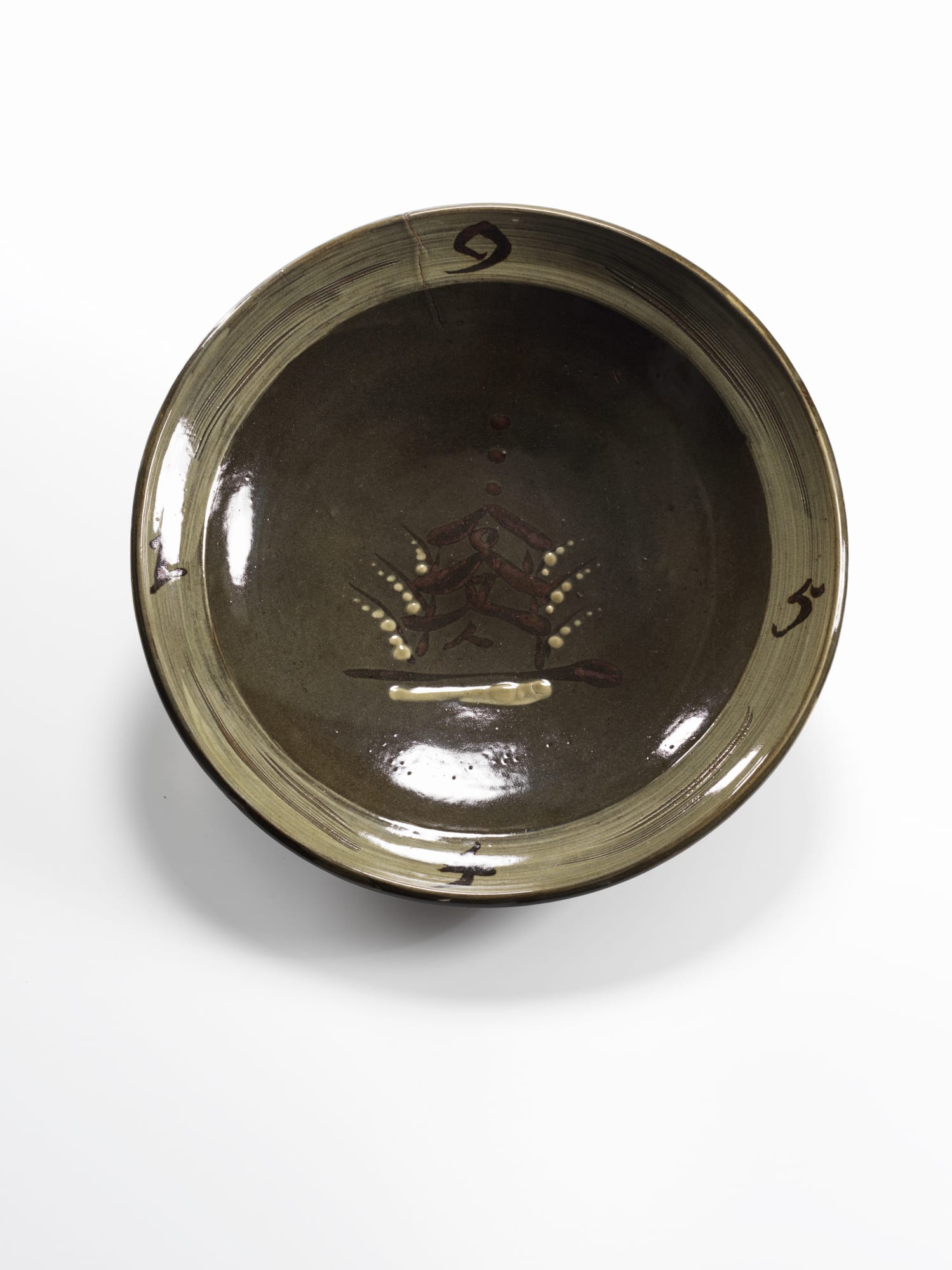 Bernard Leach, Important Large 'Pagoda' Bowl, 1954