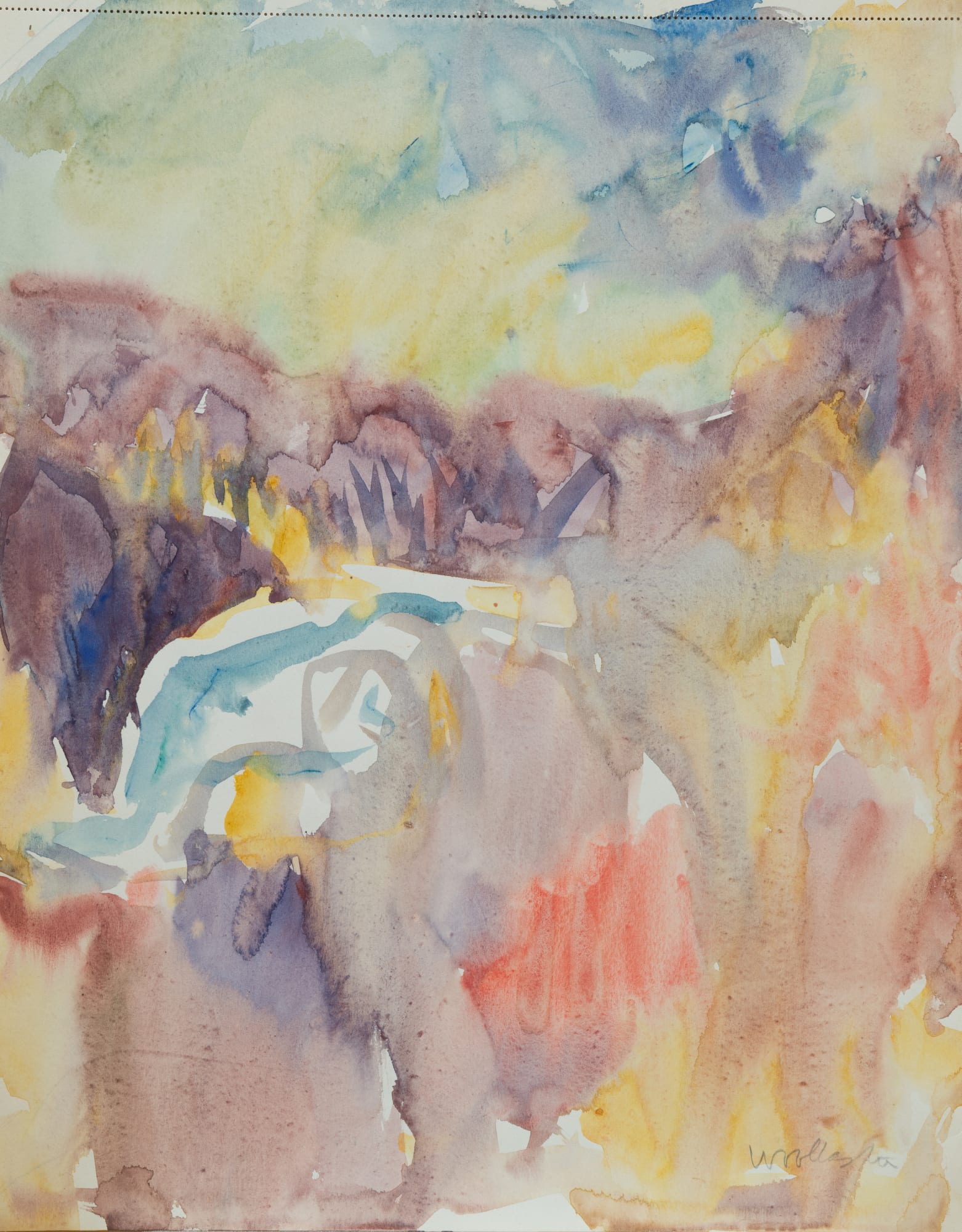 Mountford Tosswill Woollaston, Taramakau River, 1966