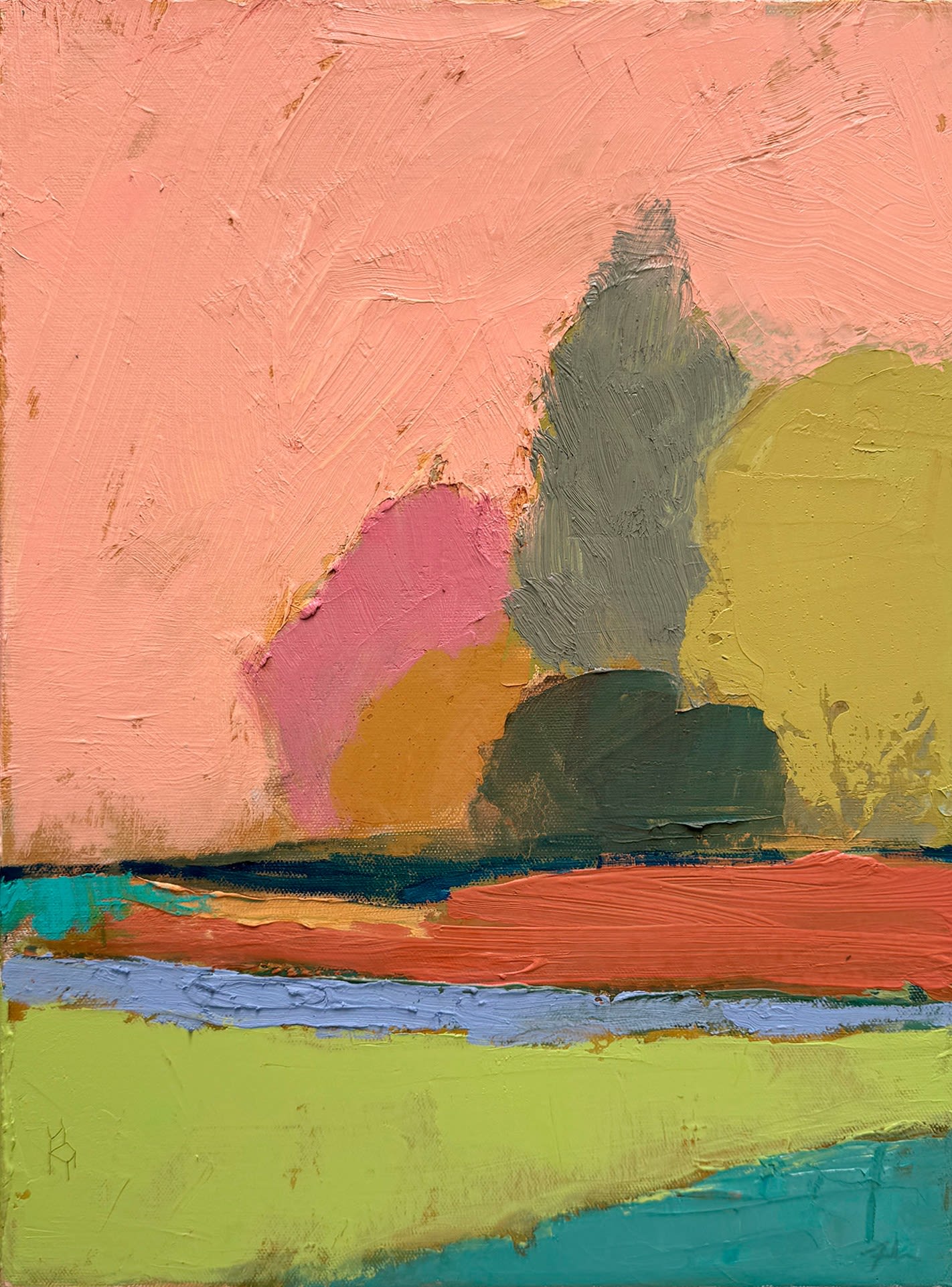 Andrew Faulkner, Lavender Stream, 2024