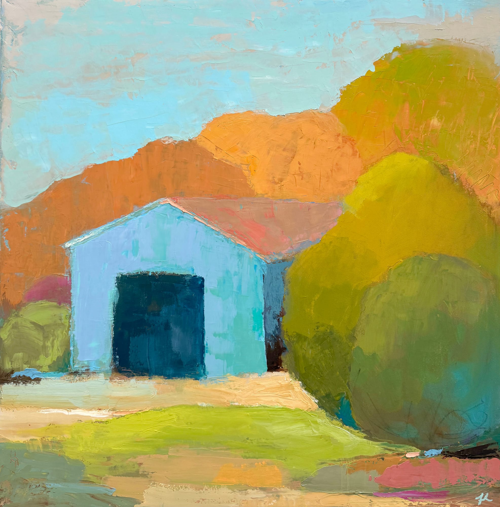 Andrew Faulkner, Blue Barn Field, 2024