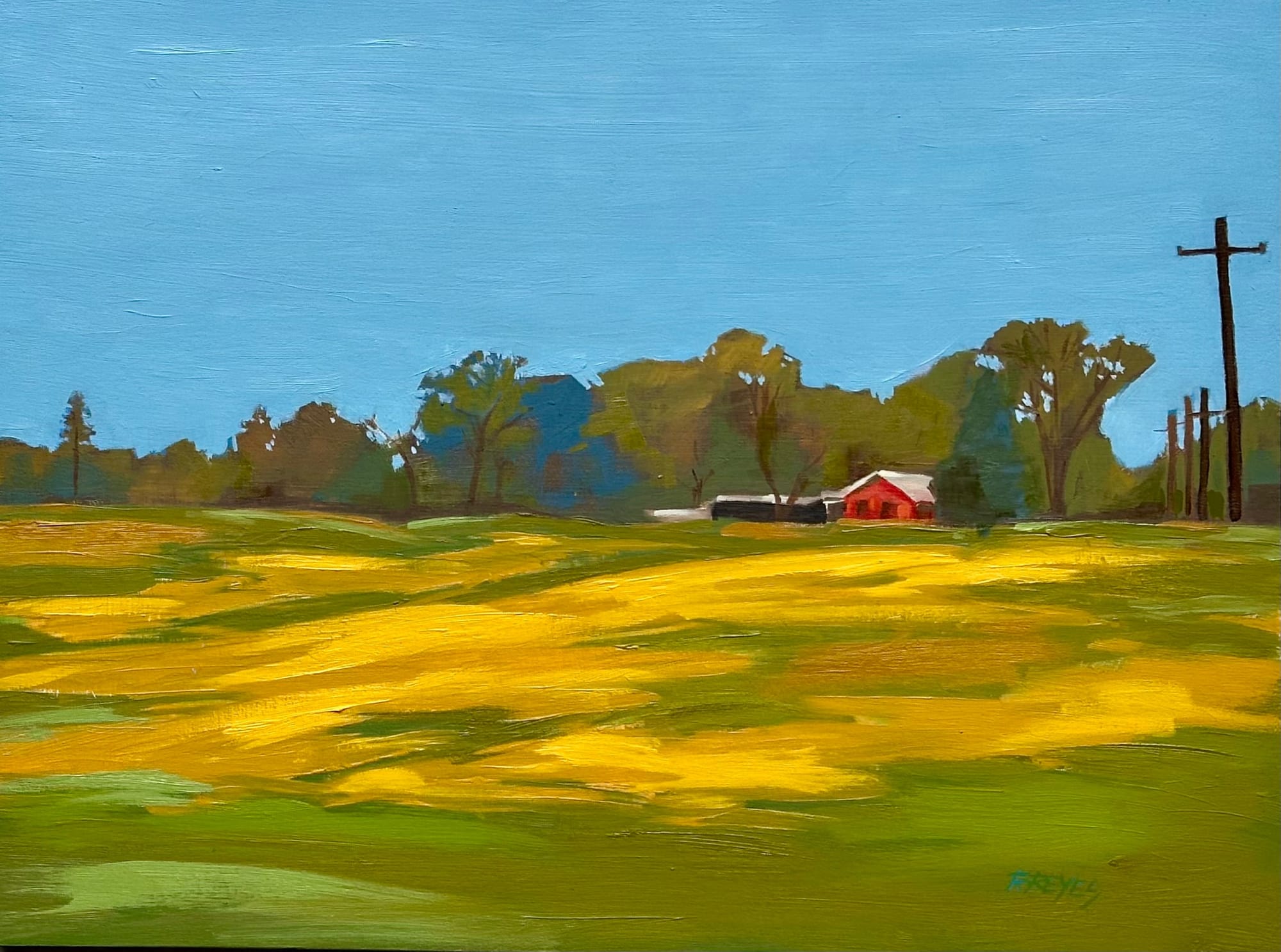 Fernando Reyes, Distant Barn, 2025