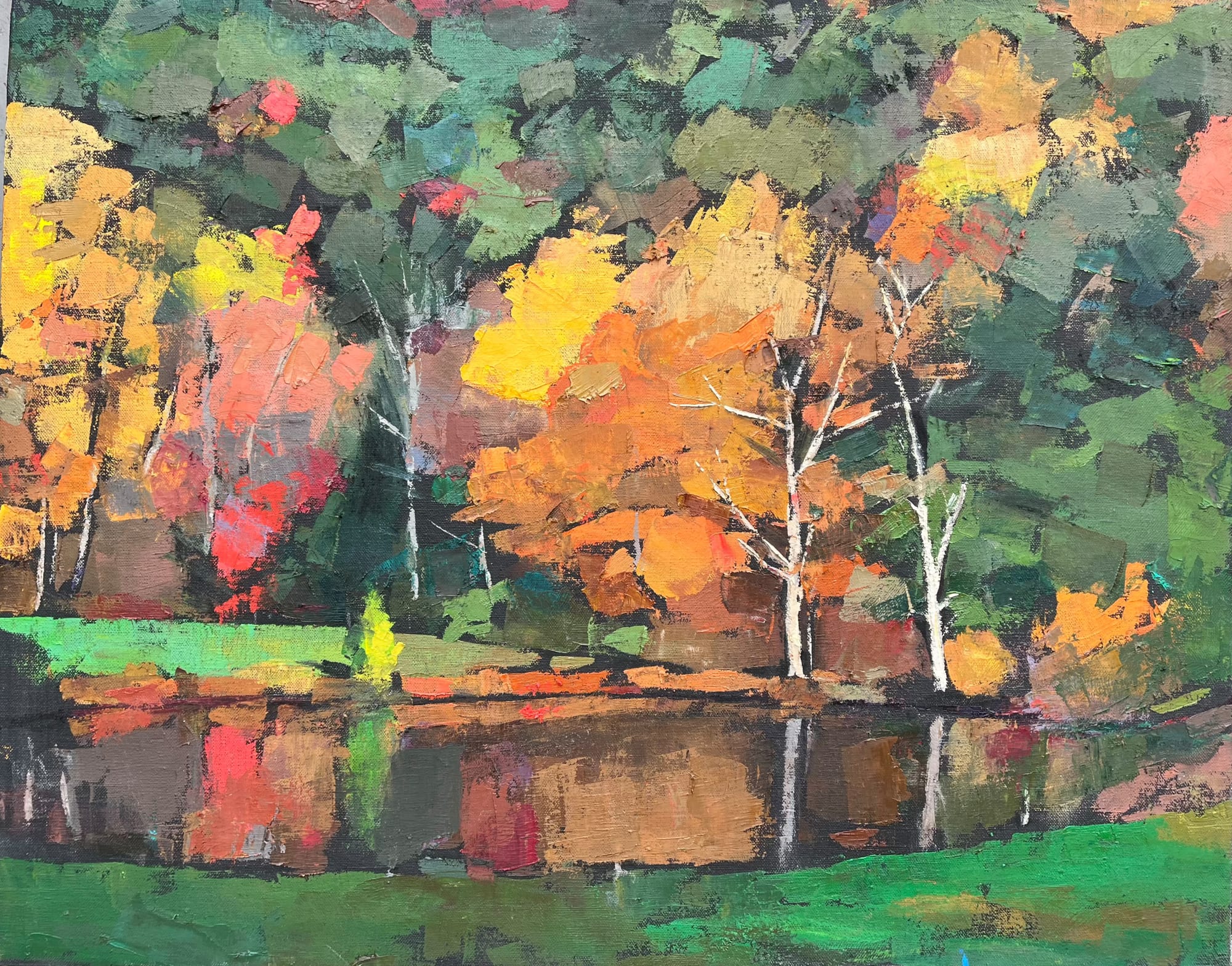 Larry Horowitz, Autumn Leaves Reflections, 2024