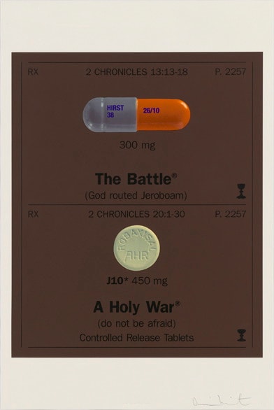 Damien Hirst, XII Jesus Dies on the Cross (The Battle/A Holy War), 2005