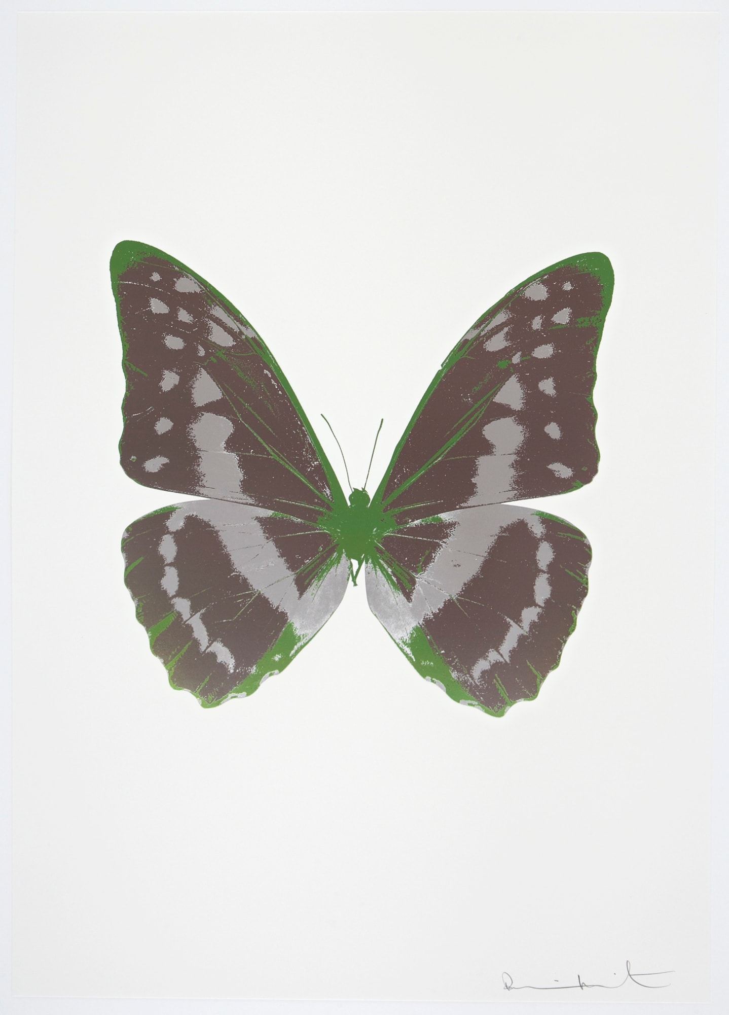 Damien Hirst, The Souls III - Gunmetal/Silver Gloss/Leaf Green, 2010