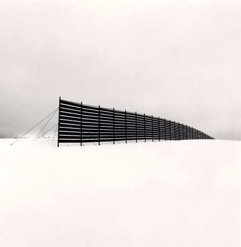 Michael Kenna, Snow Fence, Shosanbetsu, Hokkaido, Japan., 2004