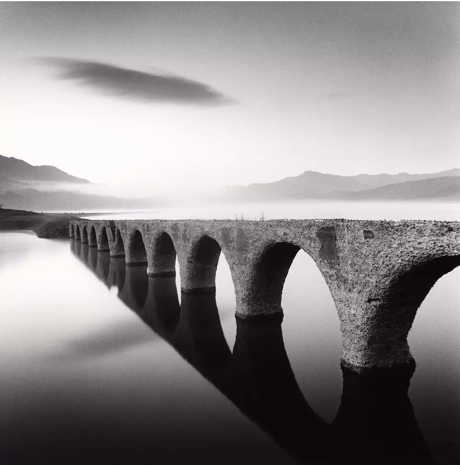 Michael Kenna, Taushubetsu Bridge, Nukabira, Hokkaido, Japan, 2008