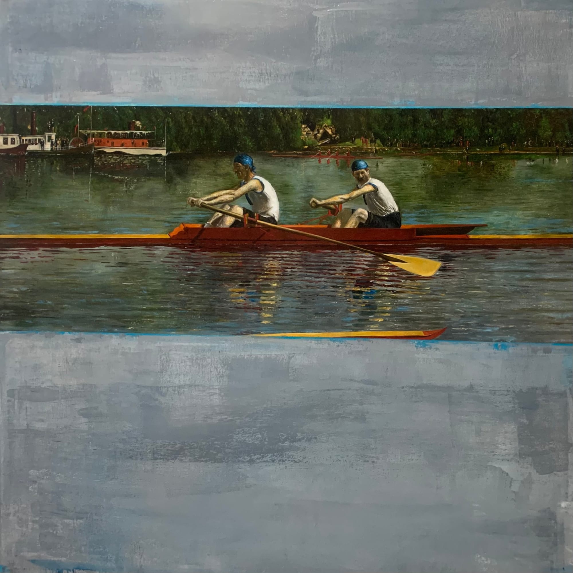 Tim Merrett, Back to Now (From Eakins-1872), 2025