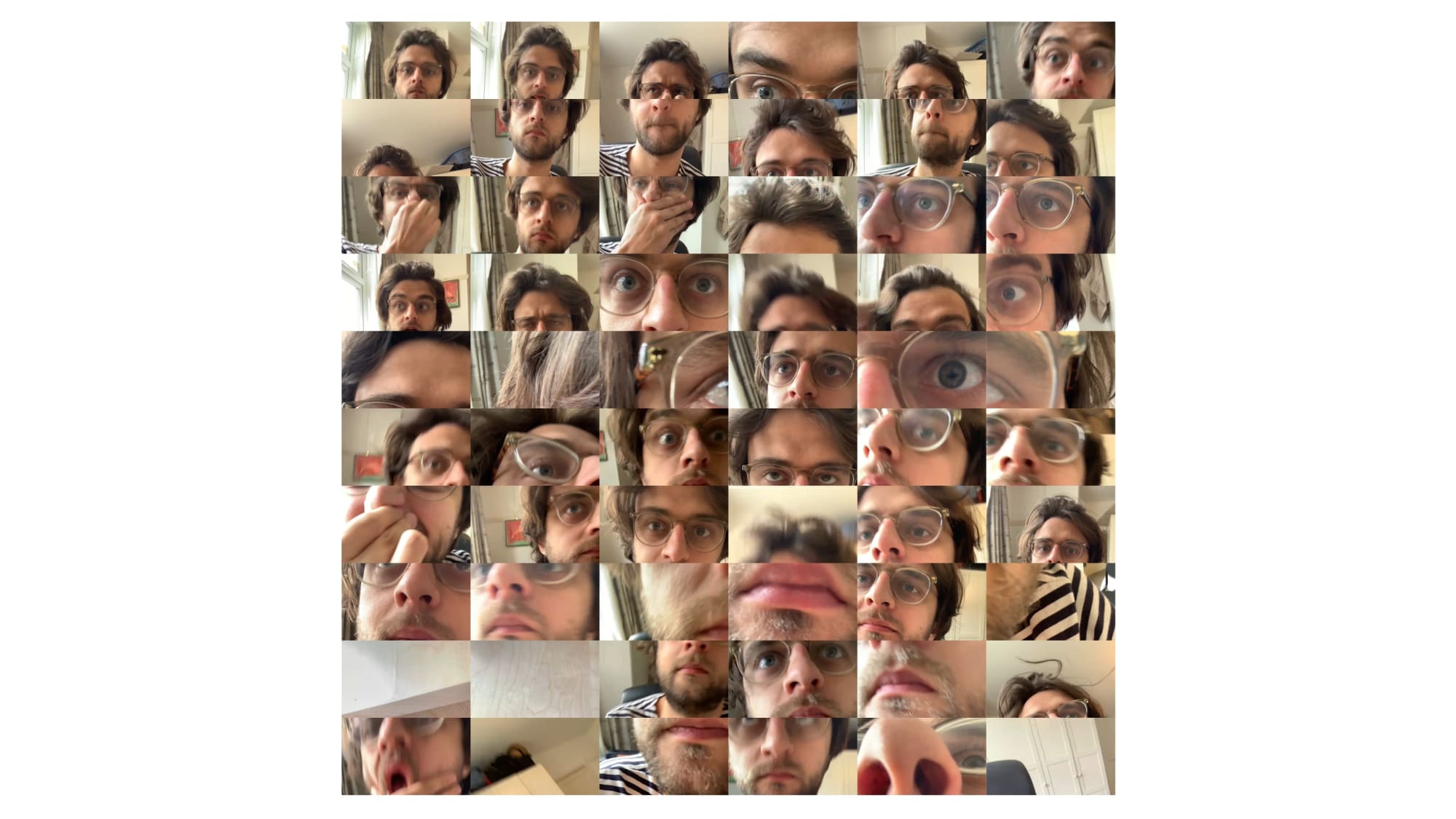 Jonny Drewek, One Minute Self-Portrait, 2020