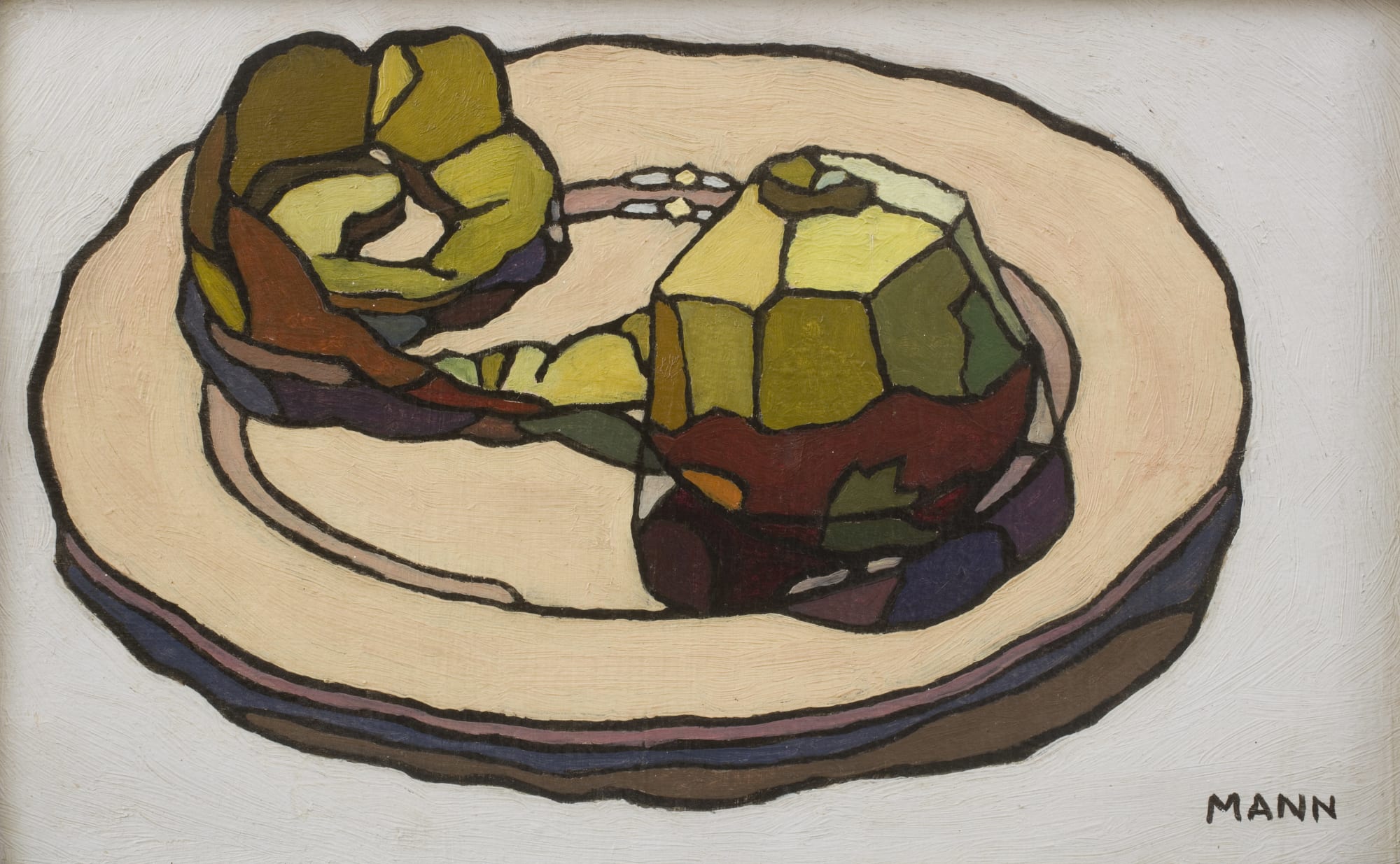 Cyril Mann, Peeled Apple , 1955 c.