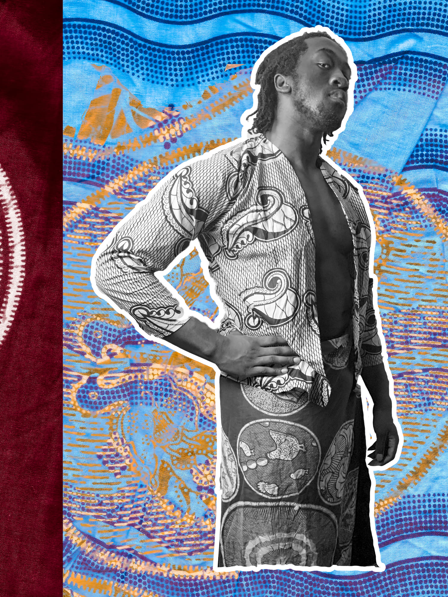 Katwamba Mutale, Untitled-1 Self Collage (Zambian Queerness)