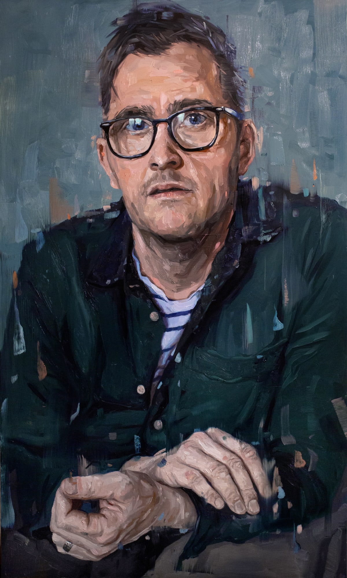 Oliver Winconek, Self portrait - unease