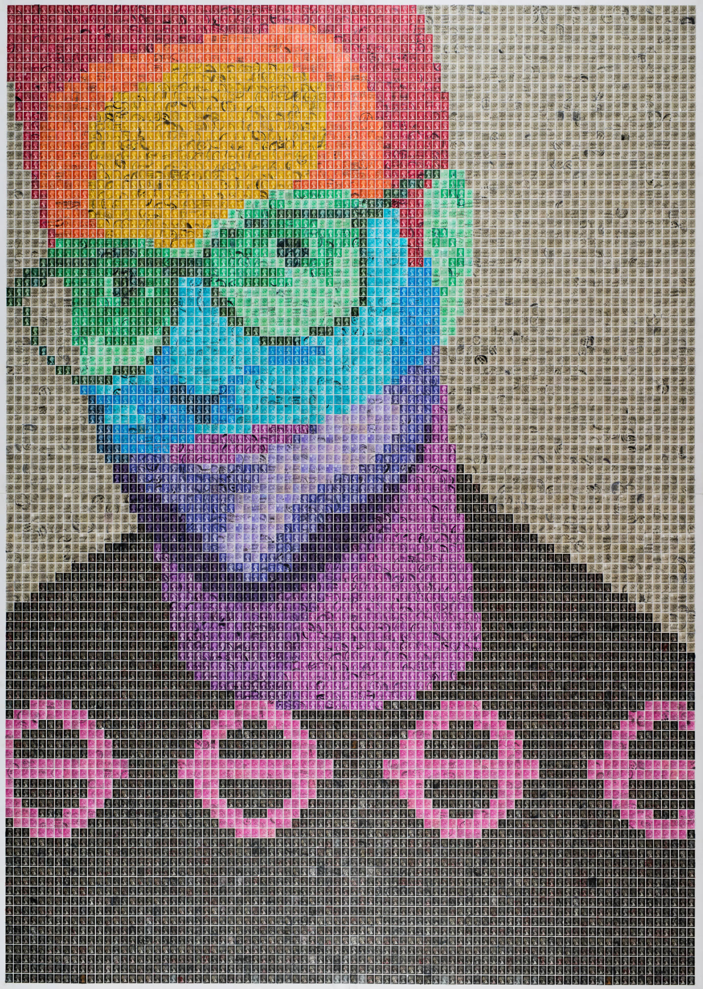 Alistair Mavin, Self-portrait from travelcard