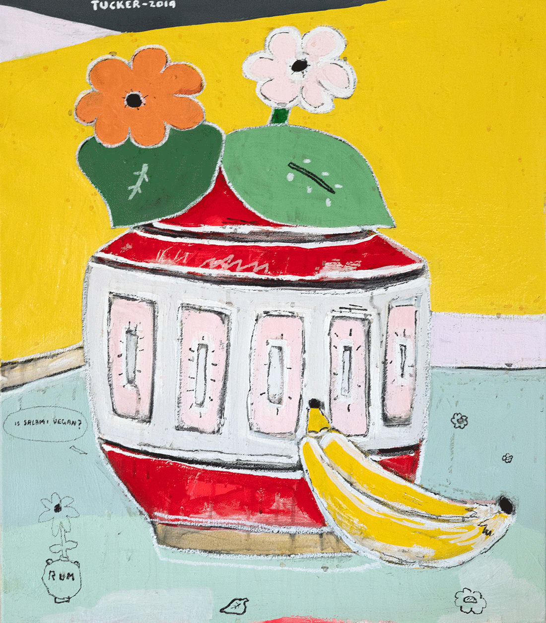 Rob Tucker, Is salami vegan, 2019