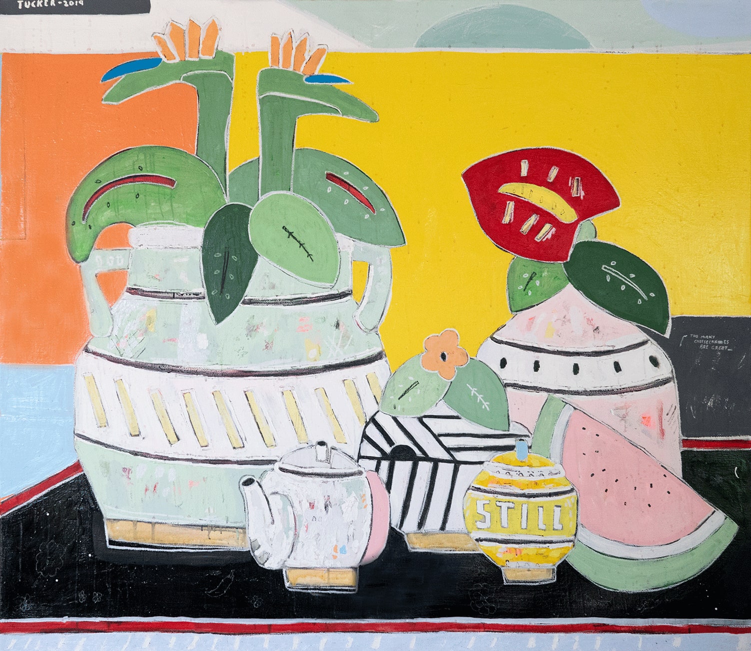 Rob Tucker, Too many cheese cakes are great, 2019